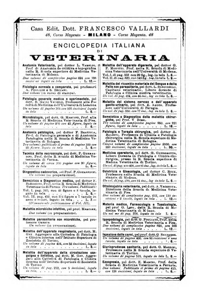 La clinica veterinaria rivista di medicina e chirurgia pratica degli animali domestici