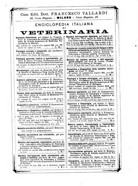 La clinica veterinaria rivista di medicina e chirurgia pratica degli animali domestici