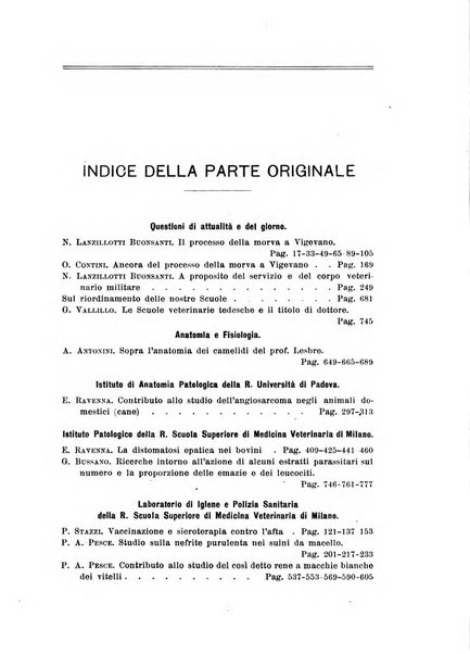 La clinica veterinaria rivista di medicina e chirurgia pratica degli animali domestici