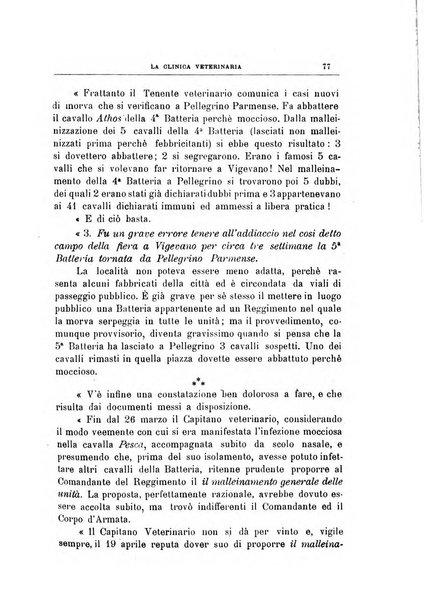 La clinica veterinaria rivista di medicina e chirurgia pratica degli animali domestici