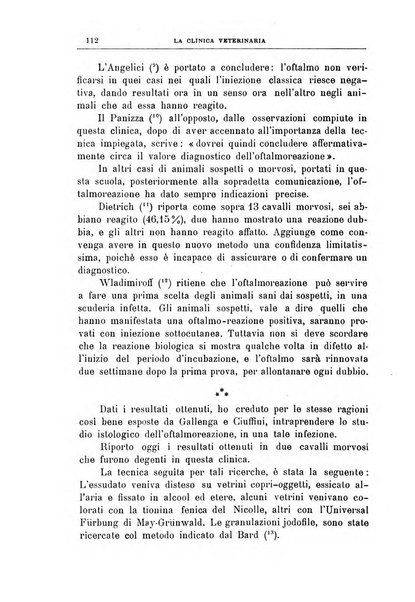 La clinica veterinaria rivista di medicina e chirurgia pratica degli animali domestici