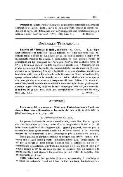 La clinica veterinaria rivista di medicina e chirurgia pratica degli animali domestici