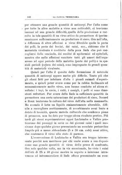 La clinica veterinaria rivista di medicina e chirurgia pratica degli animali domestici