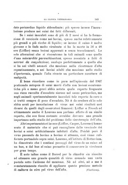 La clinica veterinaria rivista di medicina e chirurgia pratica degli animali domestici