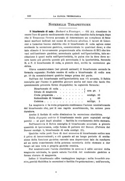 La clinica veterinaria rivista di medicina e chirurgia pratica degli animali domestici