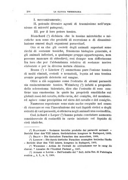 La clinica veterinaria rivista di medicina e chirurgia pratica degli animali domestici