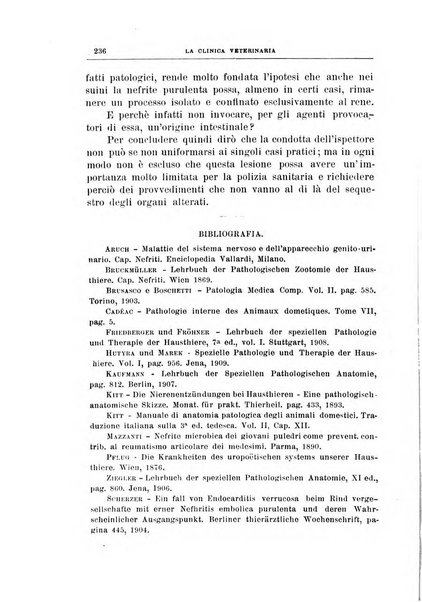 La clinica veterinaria rivista di medicina e chirurgia pratica degli animali domestici