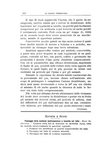 La clinica veterinaria rivista di medicina e chirurgia pratica degli animali domestici