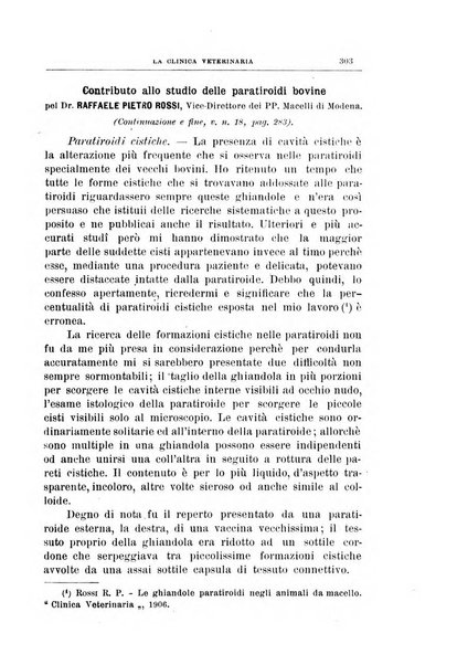 La clinica veterinaria rivista di medicina e chirurgia pratica degli animali domestici