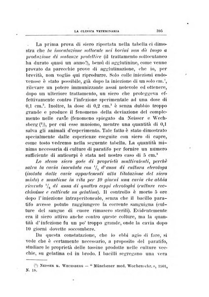 La clinica veterinaria rivista di medicina e chirurgia pratica degli animali domestici