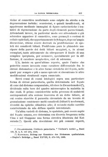 La clinica veterinaria rivista di medicina e chirurgia pratica degli animali domestici