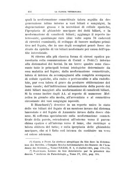 La clinica veterinaria rivista di medicina e chirurgia pratica degli animali domestici