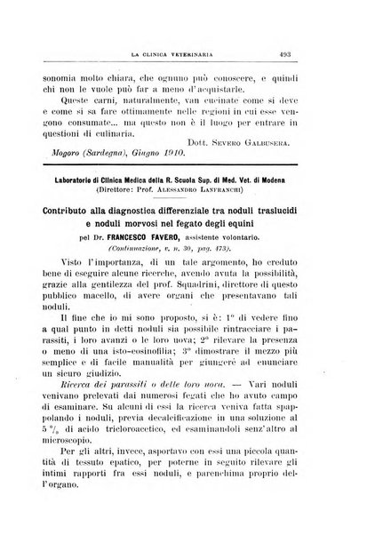 La clinica veterinaria rivista di medicina e chirurgia pratica degli animali domestici