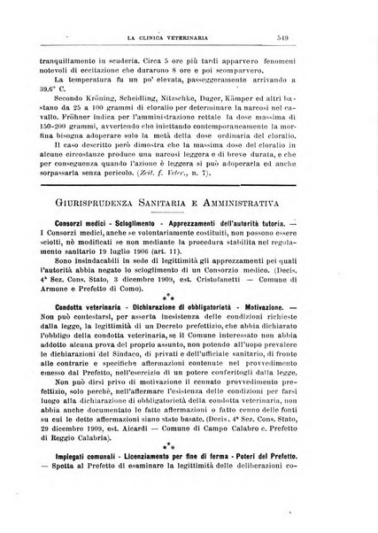 La clinica veterinaria rivista di medicina e chirurgia pratica degli animali domestici