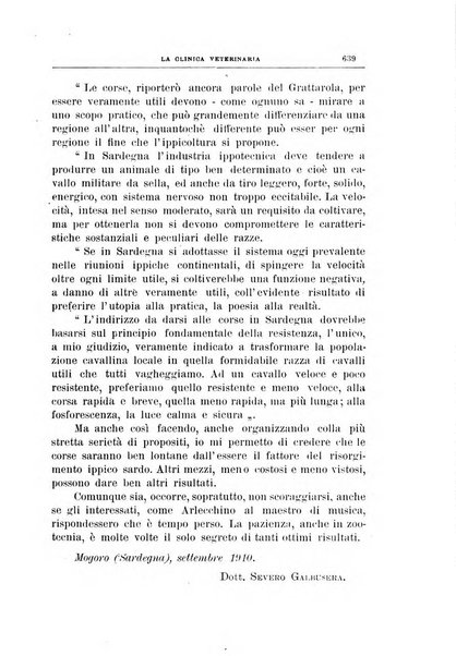 La clinica veterinaria rivista di medicina e chirurgia pratica degli animali domestici