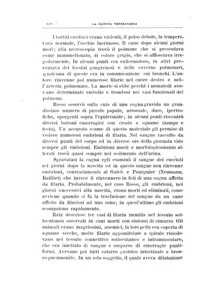 La clinica veterinaria rivista di medicina e chirurgia pratica degli animali domestici