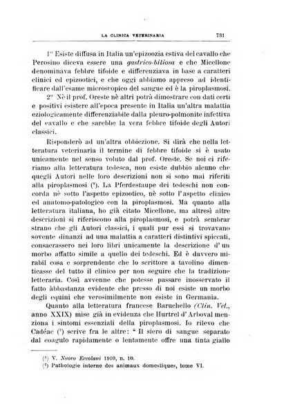 La clinica veterinaria rivista di medicina e chirurgia pratica degli animali domestici