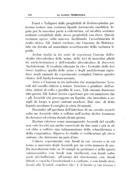 La clinica veterinaria rivista di medicina e chirurgia pratica degli animali domestici