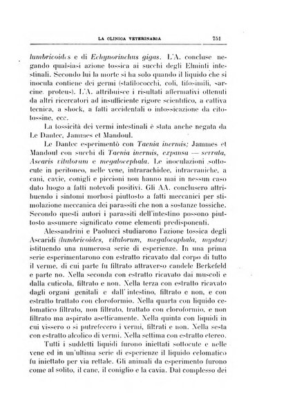 La clinica veterinaria rivista di medicina e chirurgia pratica degli animali domestici