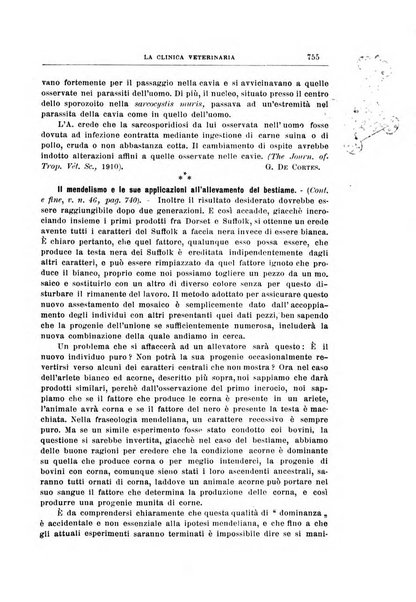 La clinica veterinaria rivista di medicina e chirurgia pratica degli animali domestici