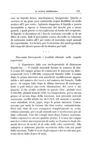 La clinica veterinaria rivista di medicina e chirurgia pratica degli animali domestici