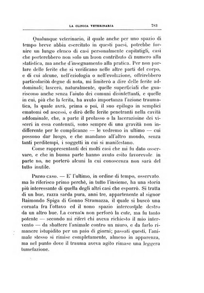 La clinica veterinaria rivista di medicina e chirurgia pratica degli animali domestici