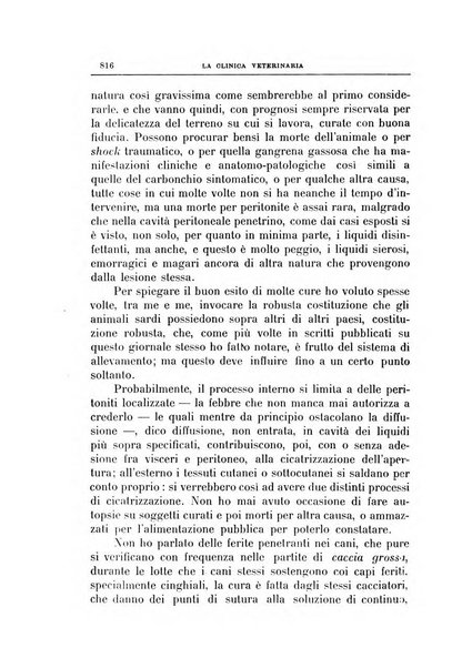 La clinica veterinaria rivista di medicina e chirurgia pratica degli animali domestici