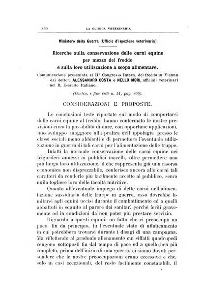 La clinica veterinaria rivista di medicina e chirurgia pratica degli animali domestici