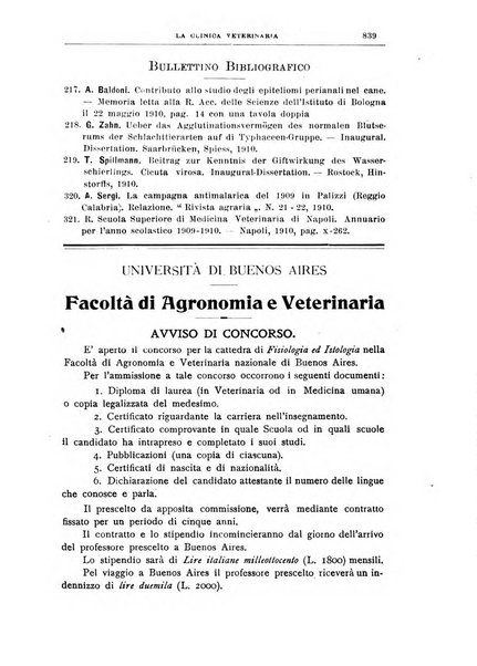 La clinica veterinaria rivista di medicina e chirurgia pratica degli animali domestici