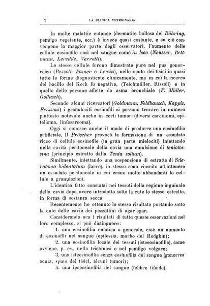 La clinica veterinaria rivista di medicina e chirurgia pratica degli animali domestici