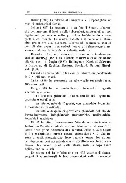 La clinica veterinaria rivista di medicina e chirurgia pratica degli animali domestici