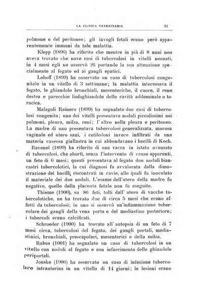 La clinica veterinaria rivista di medicina e chirurgia pratica degli animali domestici