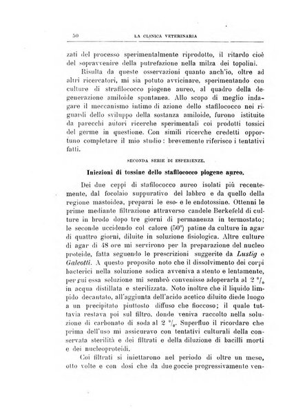 La clinica veterinaria rivista di medicina e chirurgia pratica degli animali domestici