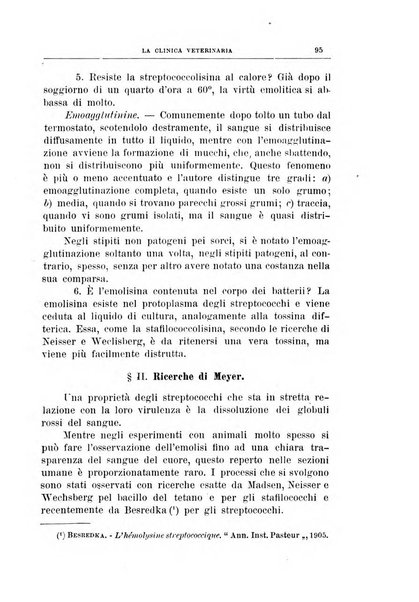 La clinica veterinaria rivista di medicina e chirurgia pratica degli animali domestici