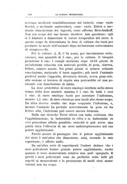 La clinica veterinaria rivista di medicina e chirurgia pratica degli animali domestici