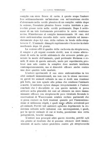 La clinica veterinaria rivista di medicina e chirurgia pratica degli animali domestici