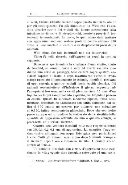 La clinica veterinaria rivista di medicina e chirurgia pratica degli animali domestici