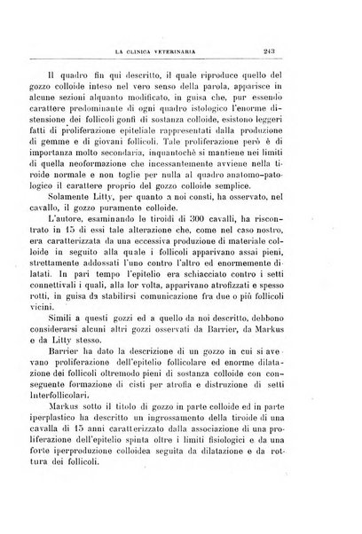 La clinica veterinaria rivista di medicina e chirurgia pratica degli animali domestici