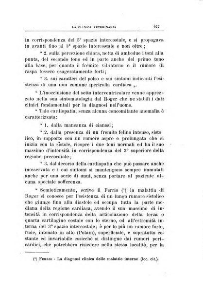 La clinica veterinaria rivista di medicina e chirurgia pratica degli animali domestici