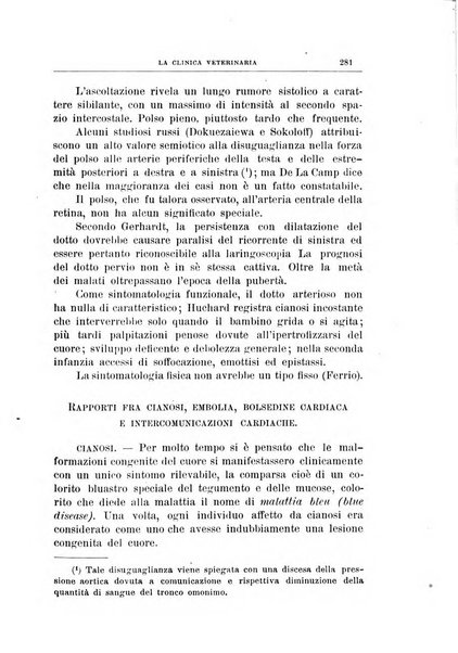 La clinica veterinaria rivista di medicina e chirurgia pratica degli animali domestici