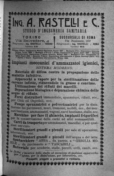 La clinica veterinaria rivista di medicina e chirurgia pratica degli animali domestici