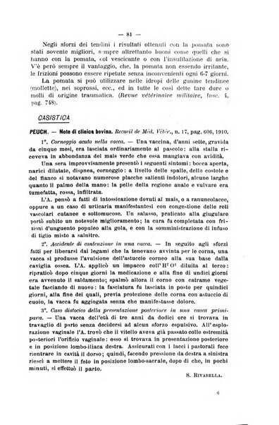 La clinica veterinaria rivista di medicina e chirurgia pratica degli animali domestici