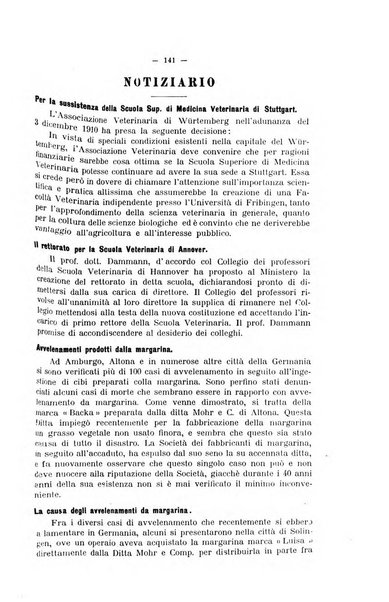 La clinica veterinaria rivista di medicina e chirurgia pratica degli animali domestici