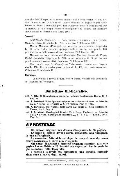 La clinica veterinaria rivista di medicina e chirurgia pratica degli animali domestici