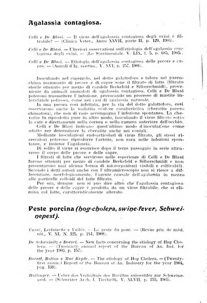 La clinica veterinaria rivista di medicina e chirurgia pratica degli animali domestici