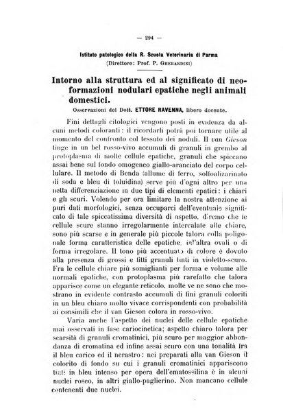 La clinica veterinaria rivista di medicina e chirurgia pratica degli animali domestici