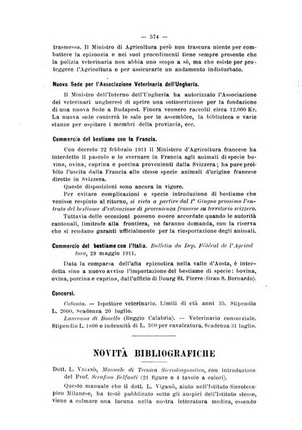 La clinica veterinaria rivista di medicina e chirurgia pratica degli animali domestici