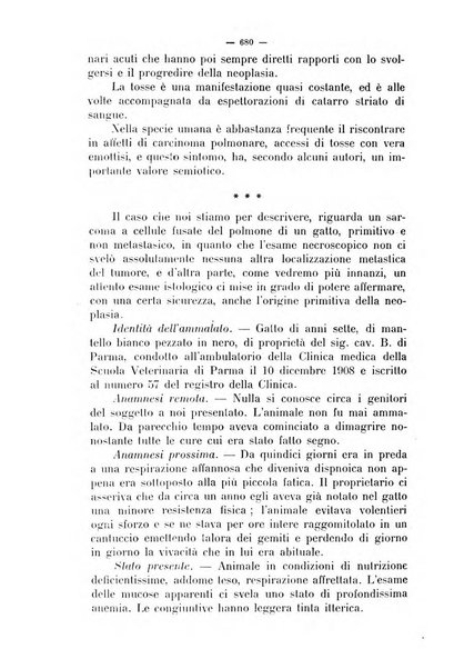 La clinica veterinaria rivista di medicina e chirurgia pratica degli animali domestici