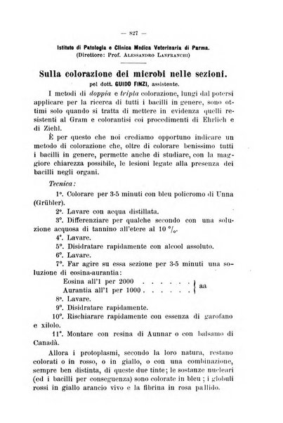 La clinica veterinaria rivista di medicina e chirurgia pratica degli animali domestici