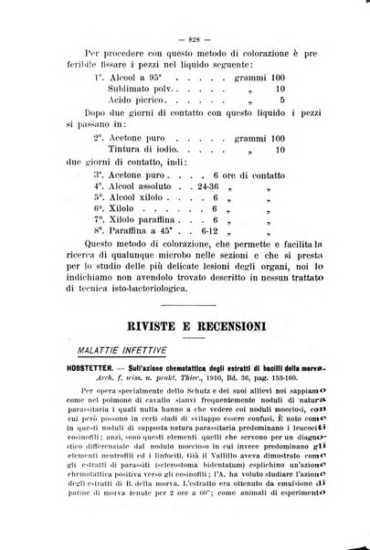 La clinica veterinaria rivista di medicina e chirurgia pratica degli animali domestici